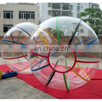 Inflatable transparent PVC water walking ball for water amusement with logo