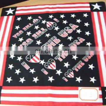 100% cotton America Flag Pattern Bandana