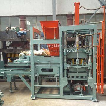LINGHENG QT4-25 AUTOMATIC HOLLOW CEMENT BLOCK BRICK MAKING MACHINE PAVER BRICK MACHINE photo-3