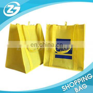 Long Handles Strong Yellow Color Promotion Eco Free OEM Nonwoven Tote