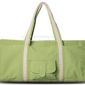 Fashion canvas yoga bag with long shoulder from China