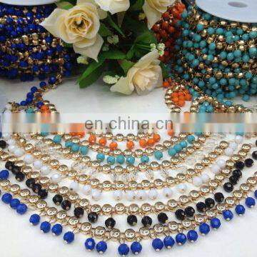 hot sell metal chain trim on clothing bags garment accessories