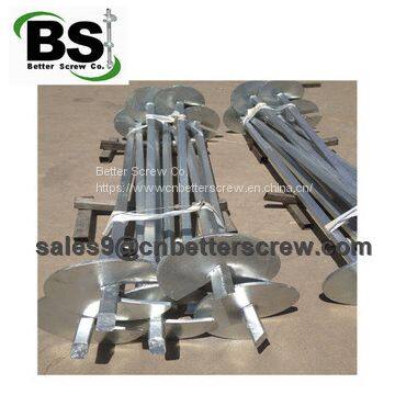 Helical Screw Ground Anchors Used for Tower Foundations photo-3
