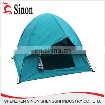 Blue 2 layers big dome waterproof family tent for camping accessories