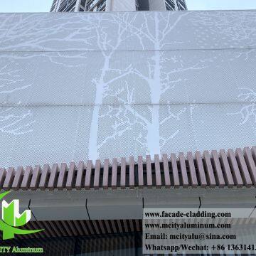 China Factory 3mm Aluminum Perforated Screen Metal Sheet for Wall Cladding Decoration photo-4
