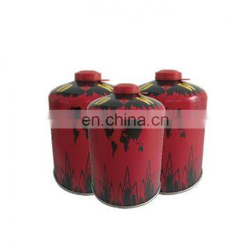 China volume LPG gas cylinder 450g and tin aerosol can 450g