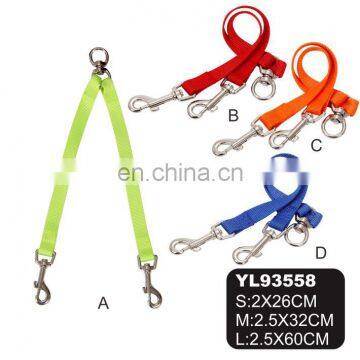 Manufacture Sell High Quality Wholesale 2 Dual Dog Leash Nylon