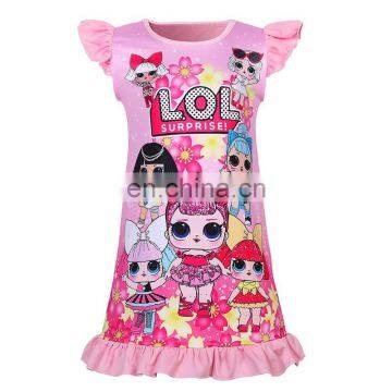 clothes dress 2020 summer cotton cartoon kids girls dress children clothes