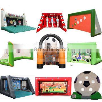 pvc game at standard inflatable football soccer shooting target goal gate