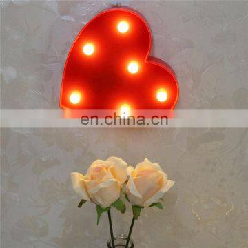 Decorative Indoor Party Family Heart Marquee LED Night Light