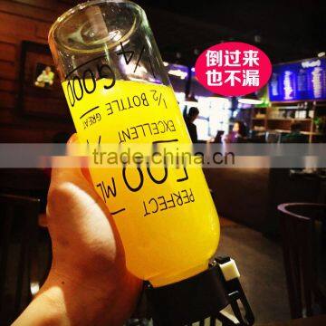 glass juice bottle/glass drinking bottle