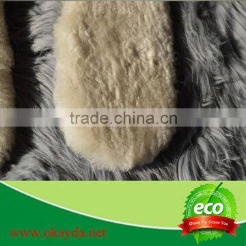 Factory price warm sheepskin shoe insole