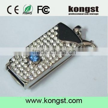 Metal usb filled with diamand ,Jewelry diamond usb flash drive 2.0,Usb memory stick