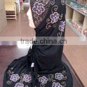 A344 Newest Beaded Malaysia Hijab for muslim lady 2012