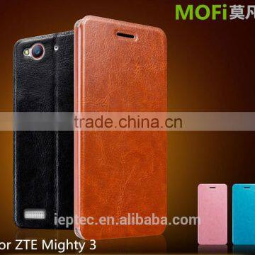 MOFi Flip Smart Mobile Phone Cover Cases for ZTE Mighty 3, Book Style Leather Case