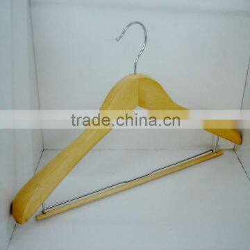 WA70 burly wood suit hanger for garment shop