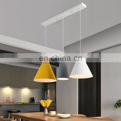 Modern minimalist macarons three head pendant light for decorate