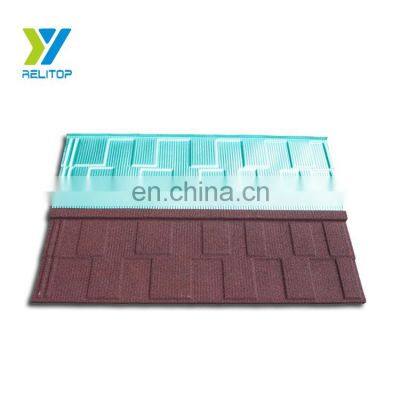 Al-zinc factory prices stone coated metal roof tile in China/colorful roofing tile