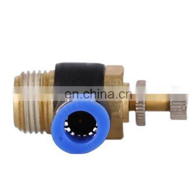 Speed Control Air Cylinder Thread Small Quick Connect Hose Pneumatic Fittings Throttle Check Exhaust Valve