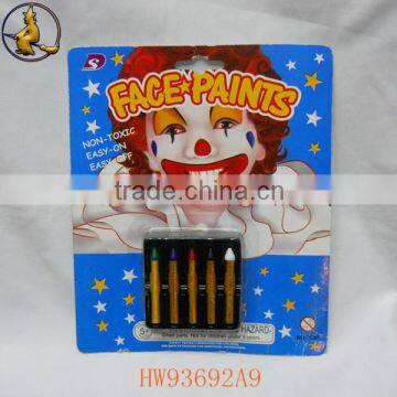 5 Pieces Happy Clown Easy Washable Face Paint Pencil