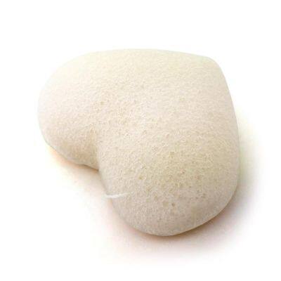 Wholesale White Color Shell Shape Natural Facial Organic Konjac Sponge photo-4