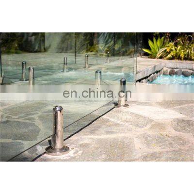 Australia style glass swimming pool fence flange spigot 316 12mm glass railing spigot