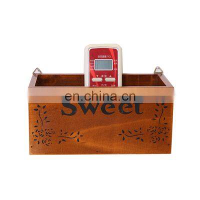 Over the wall Pine Wood Drawer Organizer box with Dividers