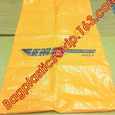 POLYPROPYLENE WOVEN BAG, PP WOVEN SACK, PP BAG, LAMINATED, GUSSETED, POST COURIER, SAND SACK LINER