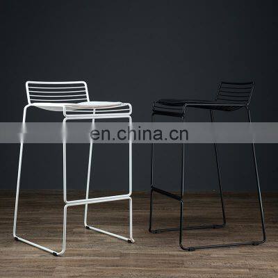 Outdoor Metal Wire Chair Modern Black Metal Wire Bar Chairs