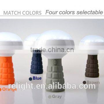 Multifunctional Rechargeable LED Bulb With Red Alarm Mode, for Emergency Situations Magnet Base