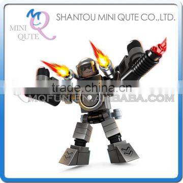 Mini Qute DIY city outer space guarder robot astronaut super hero action figure plastic building block educational toy NO.25263