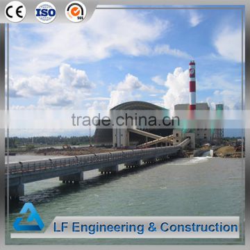 Steel frame structure coal shed