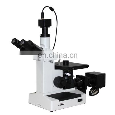 4XCE 1000X Professional Trinocular Inverted Metallurgical Microscope With Camera Image Analysis Software