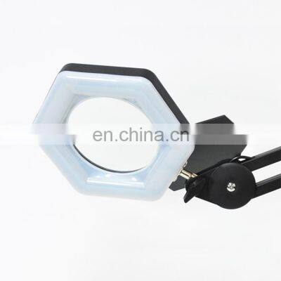 Amazon Hot LED Magnifying Lamp,Adjustable 5X Magnifier Desk Lamp With 3 Colors USB Magnifying Lamp With Adjustable Swivel Arm photo-3