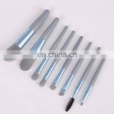 2022 Amazon Wholesale Travel 8Pcs Mini Professional Makeup Brush With PU Bag photo-2