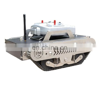 High quality TinS-3 Mini mobile tracked robot chassis suitable for all kids of terrain racing can add robotic arm