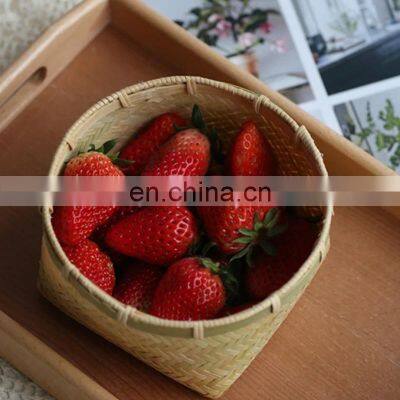 Ручная вязаная корзина для хранения, бамбуковая корзина для конфет, фруктовая корзина оптом. Произведено в Вьетнаме. photo-4