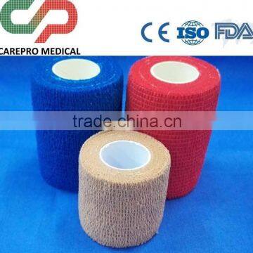 Elastic non-woven cohesive bandages,latex and latex free