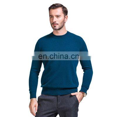 Basic 12gg Men O Neck Pullover Wholesale Warm 100% Wool Men's Sweater