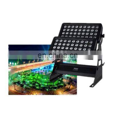 New design outdoor building light Ip65 72x10W rgbw 4in1led waterproof wall washer stage light for outside wall decorate