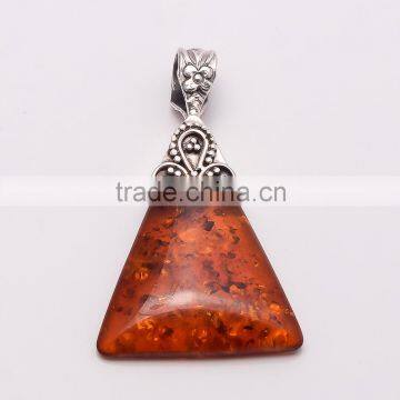 AMBER PENDANT 925 Sterling Silver Pendant, SILVER JEWELRY EXPORTER,SILVER JEWELRY WHOLESALE,SILVER EXPORTER