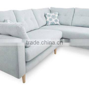 Latest fabric sofa design set with wooden legs PFS390114