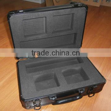 Black Embossing Aluminum Presentation Carrying Case