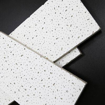 Acoustic Mineral Wool Panel 8mm 10mm Pin Hole Mineral Fibre Ceiling Class Room