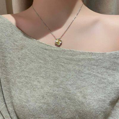 VCA 18K Gold Lava Four-Leaf Clover Necklace photo-2