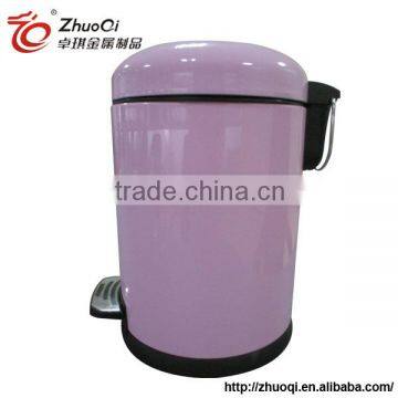 3 liter colorful stainless steel garbage can with arch cover