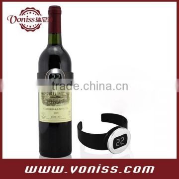 Digital Wine Bottle Watch Thermometer,Two-digit LCD Display Measuring Temperature