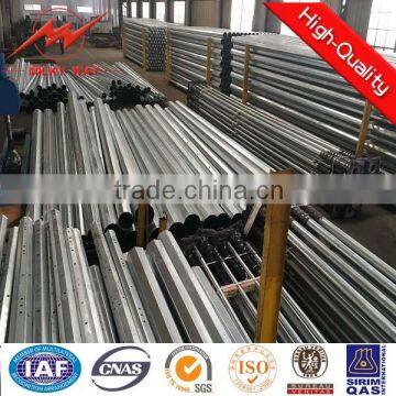 13kv high voltage hot dip galvanized pole electric pole