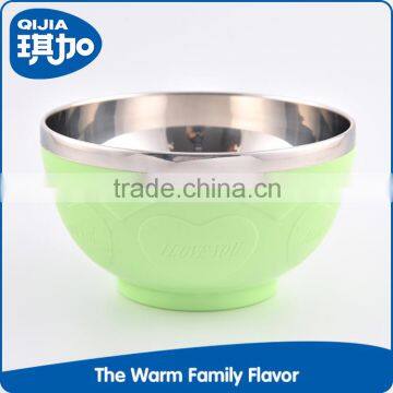 Wholesale Different Size Food Grade Plastic Mixing Stainless Steel Rice Bowl Set for Sale photo-3