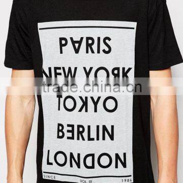 New Wholesale Longline T-Shirt With City Print photo-4